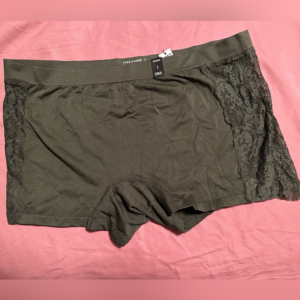 Torrid boyshort panty size 3, olive green